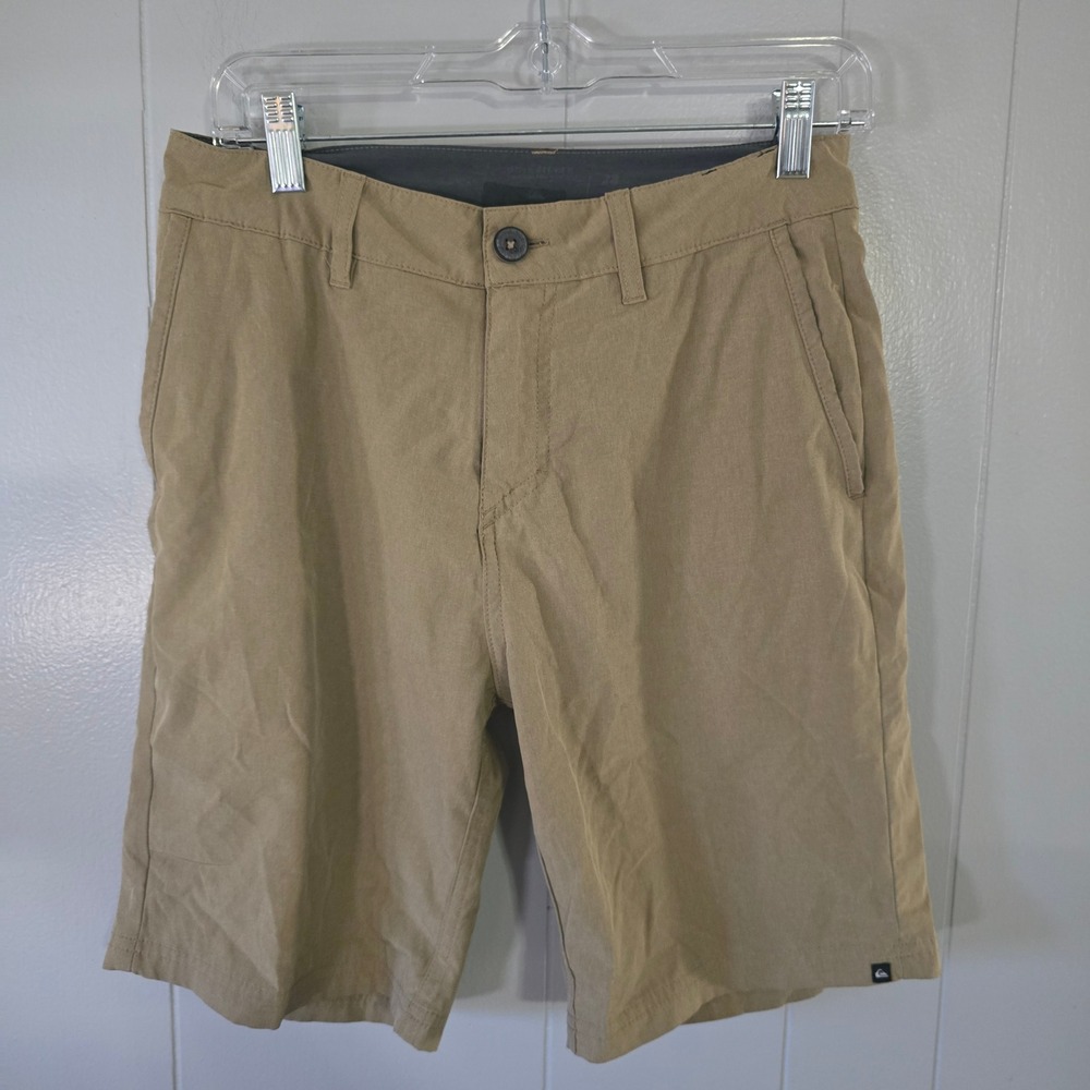 Quiksilver‎ Hybrid Shorts Mens 28 Tan Good Radical Times In Paradise Amphibian